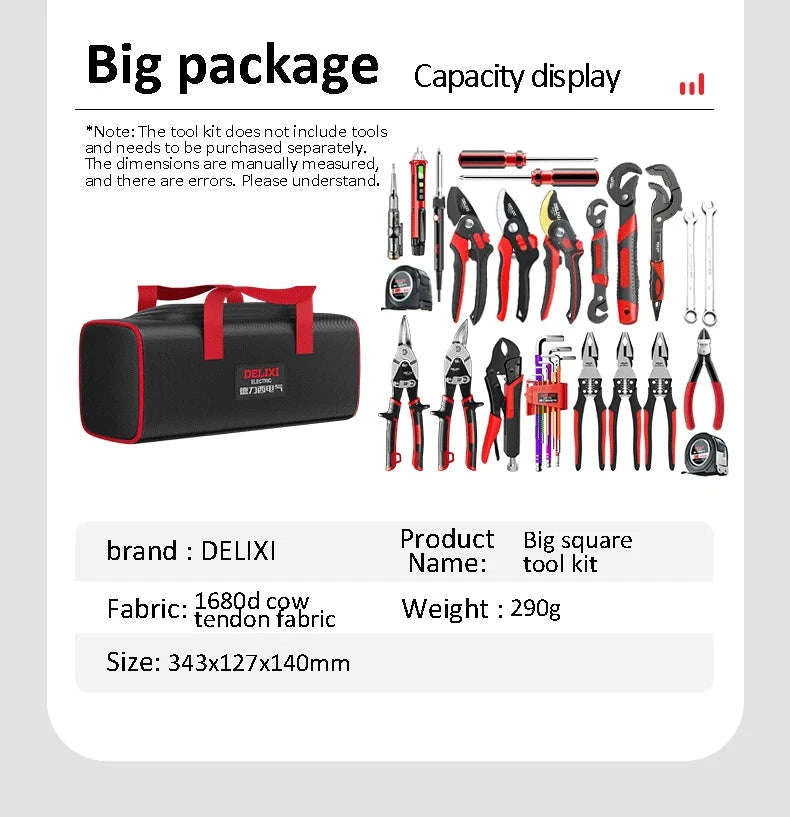 Portable Oxford Cloth Tool Bag-Large monolayer