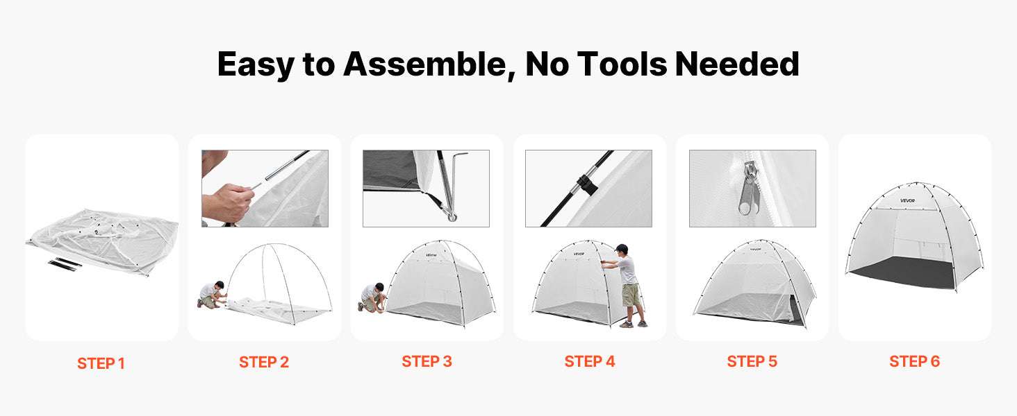 Portable Paint Booth Tent with Floor Large Spray Shelter-White Stand S / france