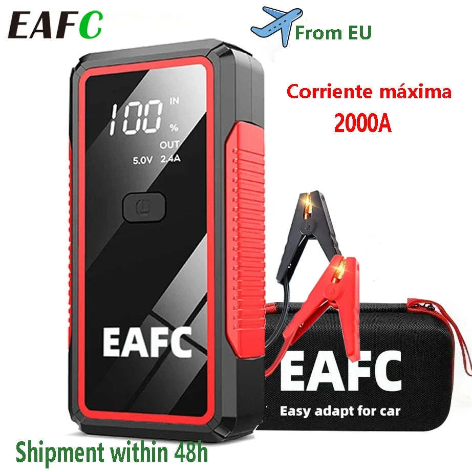 Portable Power Bank Car Jump Starter 600A / 1200A / 2000A-1200A Blue / spain