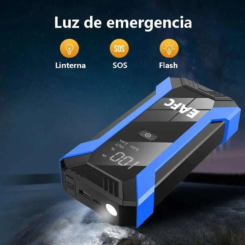 Portable Power Bank Car Jump Starter 600A / 1200A / 2000A-1200A Blue / spain