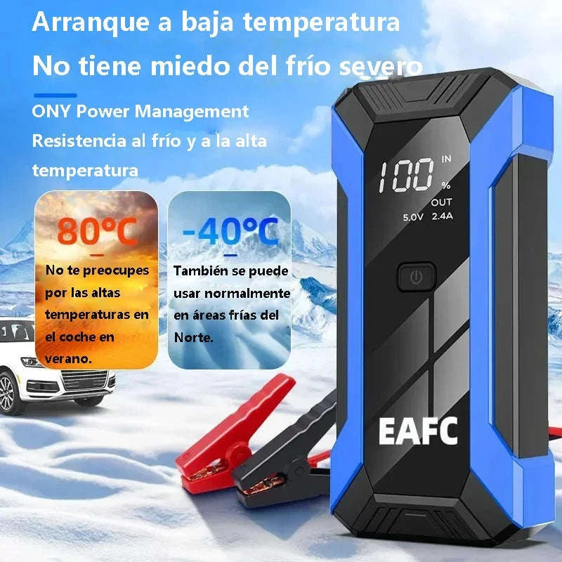 Portable Power Bank Car Jump Starter 600A / 1200A / 2000A-1200A Blue / spain
