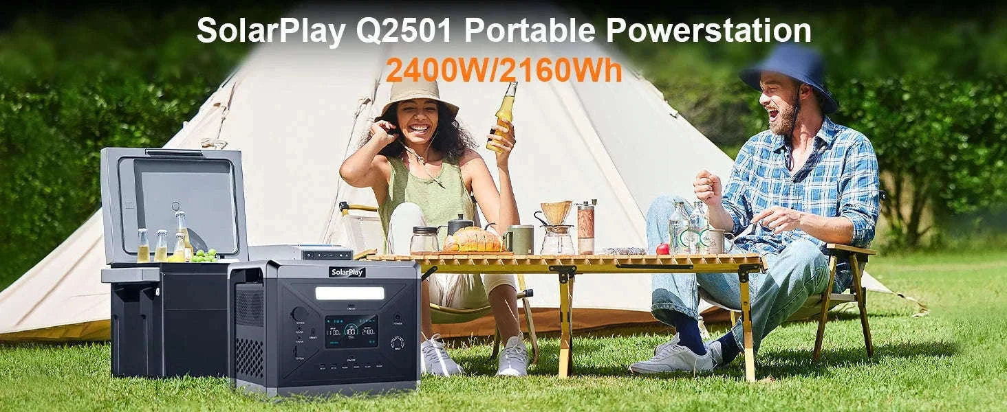 Portable Power Station 2160Wh 2400W Solar Generator Backup-GERMANY / EU
