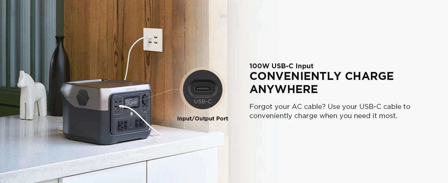 Portable Power Station 499Wh with Bag-River 2 Max 499Wh / United States / US