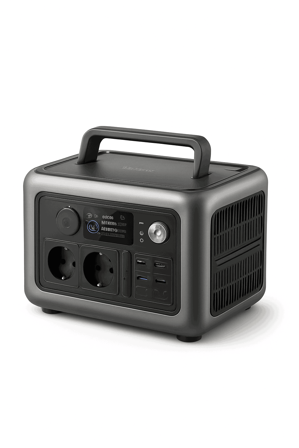 Portable Power Station 600W 299Wh LiFePO4 Solar Generator-R600-Black / france / UK