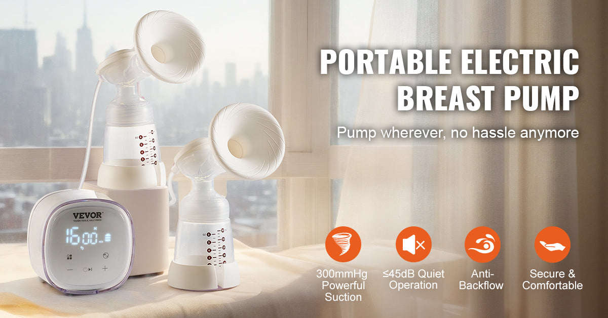 Portable Rechargeable Double Electric Breast Pump with LED Display-YM-8166 / CZECH REPUBLIC