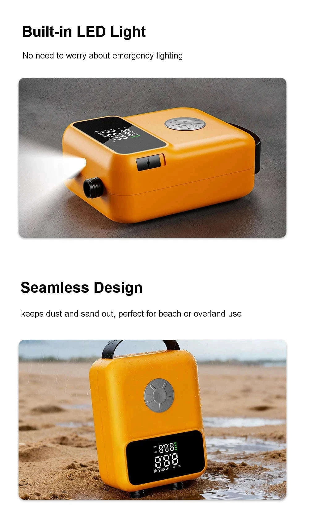 Portable Rechargeable Electric SUP Air Pump 20PSI Dual Stage Inflation & Deflation-PD-SP01 / Poland