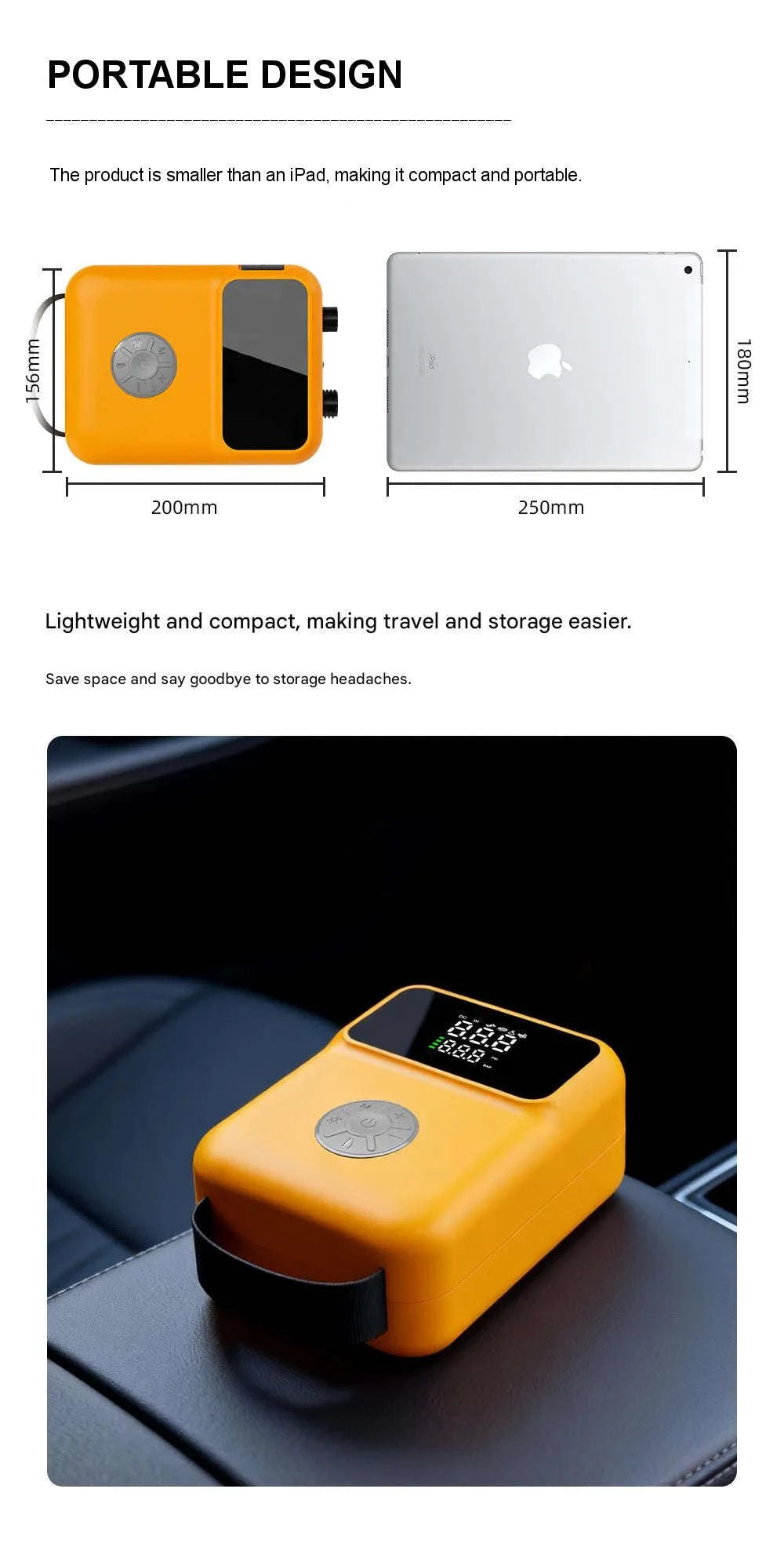Portable Rechargeable Electric SUP Air Pump 20PSI Dual Stage Inflation & Deflation-PD-SP01 / Poland