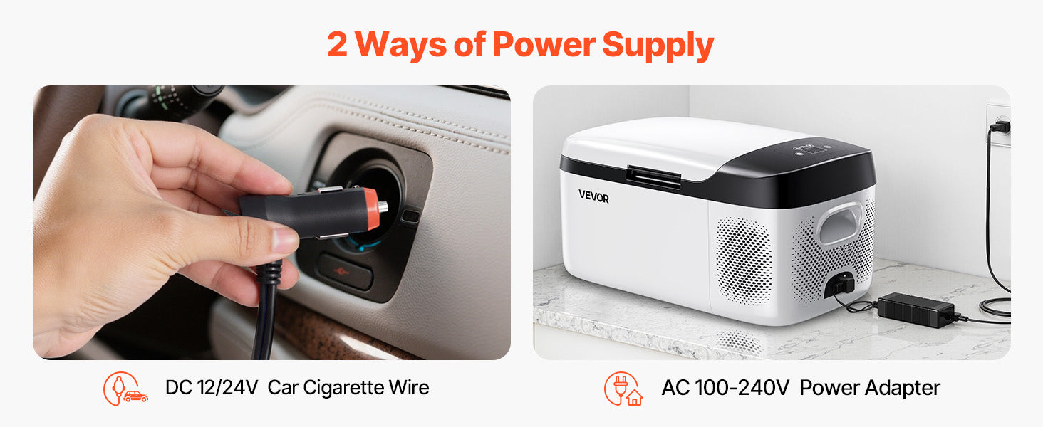 15L Portable Car Fridge Freezer with App Control 12V/24V