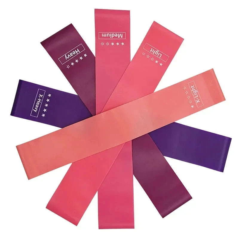 Portable Rubber Resistance Bands-Cherry Powder