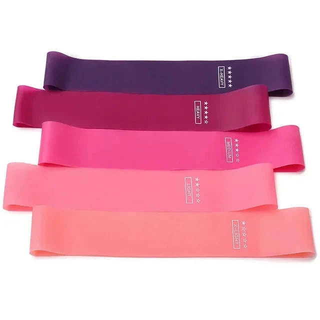 Portable Rubber Resistance Bands-Cherry Powder