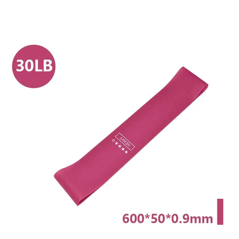 Portable Rubber Resistance Bands-Cherry Powder