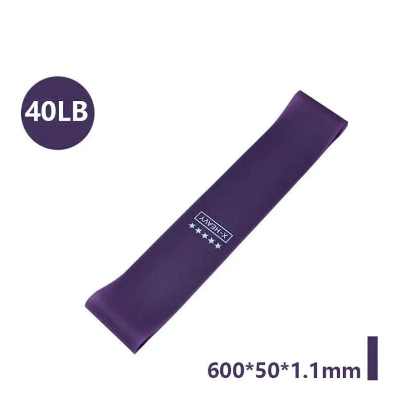 Portable Rubber Resistance Bands-Cherry Powder