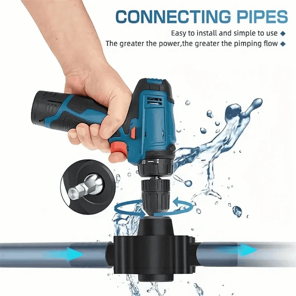 Portable Self-Priming Drill Pump for Liquid Transfer-Other / 1PC