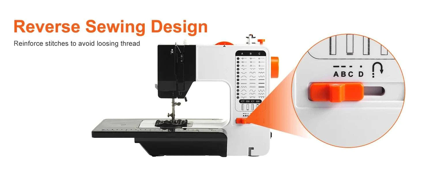 Portable Sewing Machine with 38 Stitches & Dual Speed Control-38 Stitches / United States