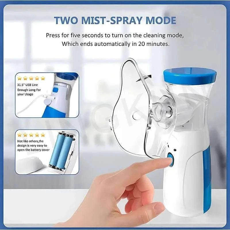 Portable Silent Mesh Nebulizer for Adults and Children-Type 1