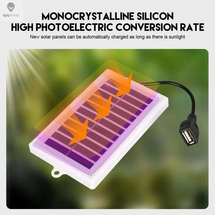 Portable Solar Charger with USB Output for Outdoor Adventures-2PCS solar panel