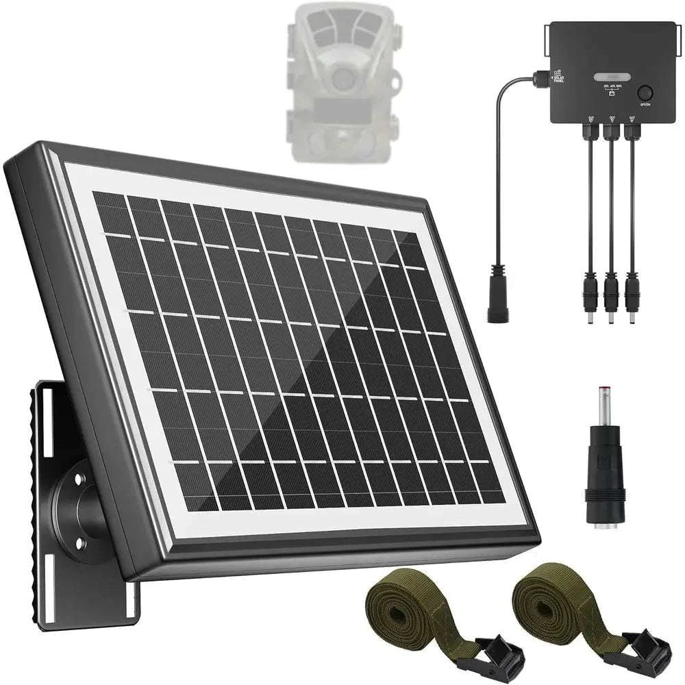 Portable Solar Panel Kit 7500mAh with 6–12V Output for Trail Cameras-United States