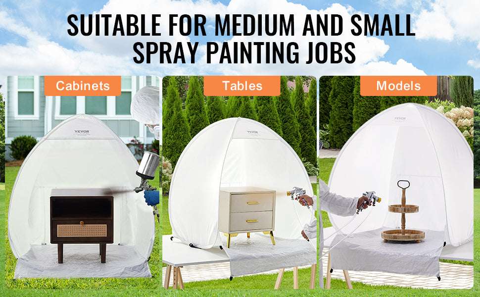 Portable Spray Paint Tent 40x35x40in Pop-Up Shelter with Exhaust-40x35x40in / CZECH REPUBLIC