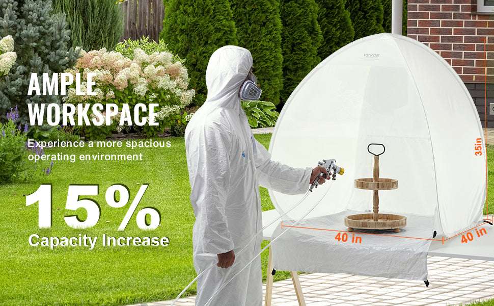 Portable Spray Paint Tent 40x35x40in Pop-Up Shelter with Exhaust-40x35x40in / CZECH REPUBLIC