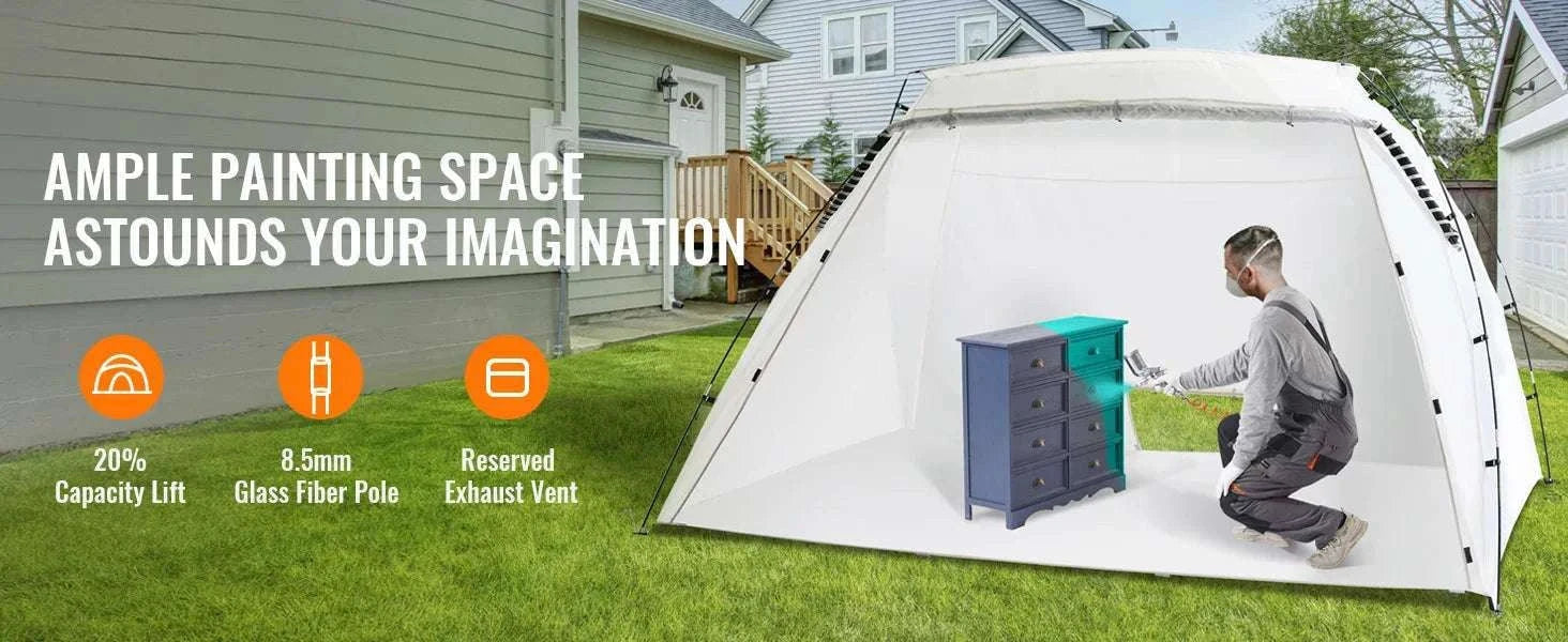 Portable Spray Paint Tent Booth for DIY Furniture & Projects-7.5x5.2x5.2ft / United States