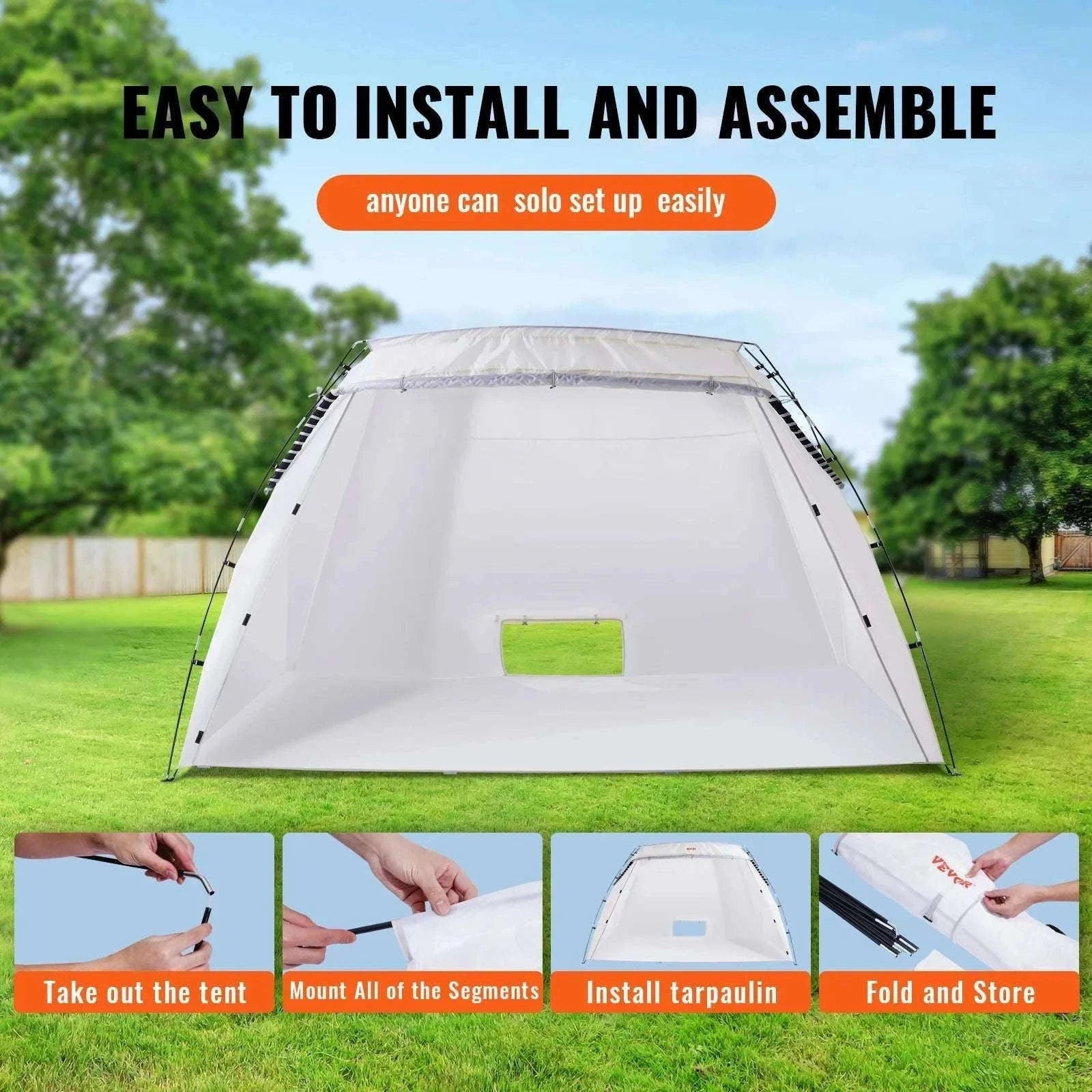 Portable Spray Paint Tent Booth for DIY Furniture & Projects-7.5x5.2x5.2ft / United States