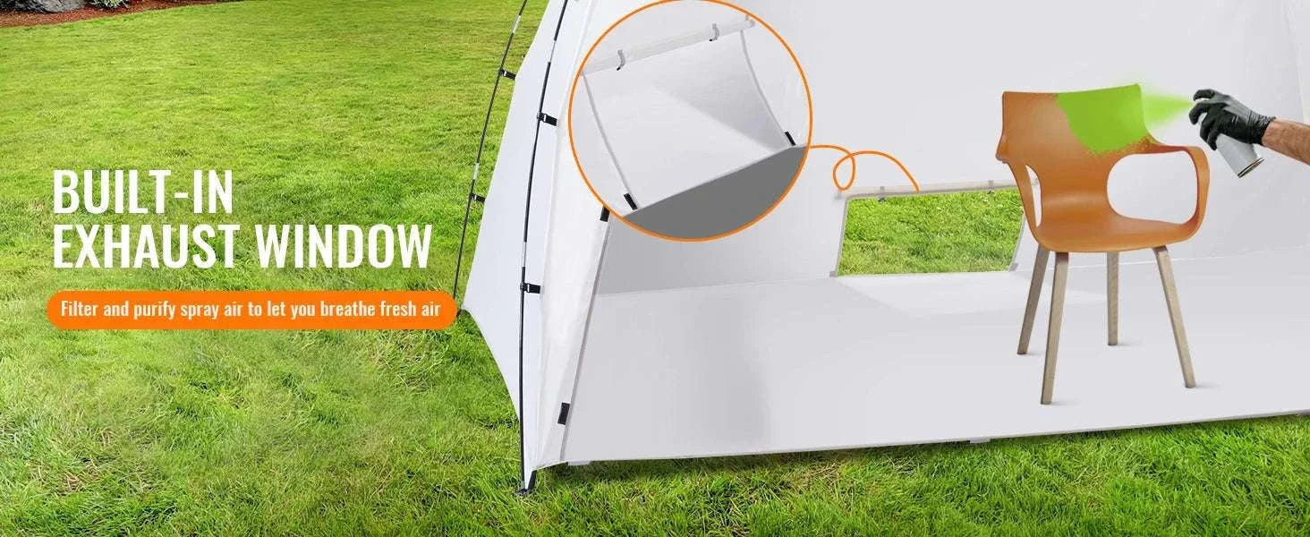 Portable Spray Paint Tent Booth for DIY Furniture & Projects-7.5x5.2x5.2ft / United States