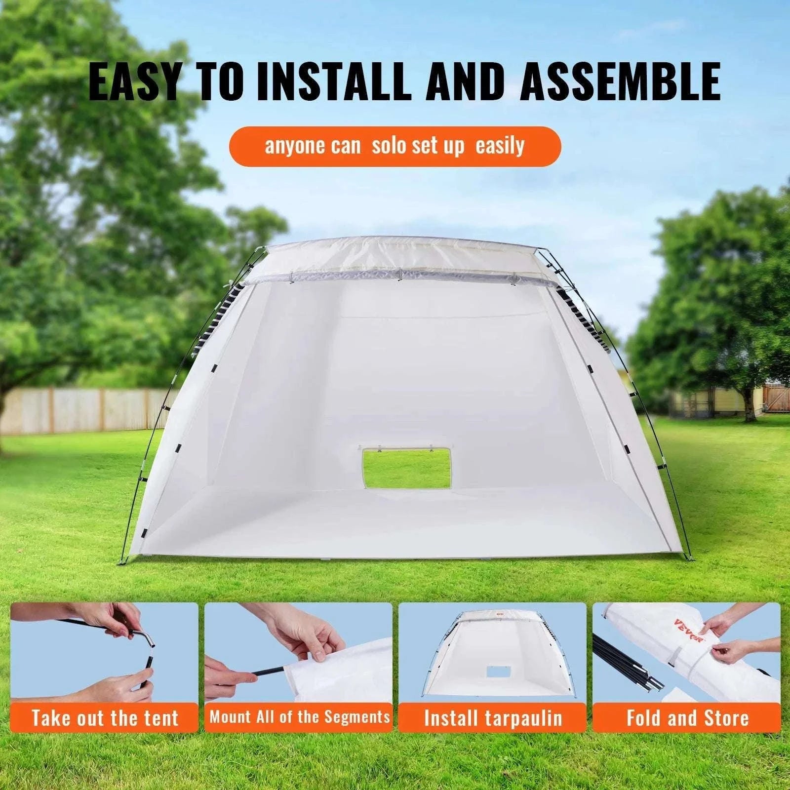 Portable Spray Paint Tent Booth for DIY Furniture & Projects-7.5x5.2x5.2ft / United States