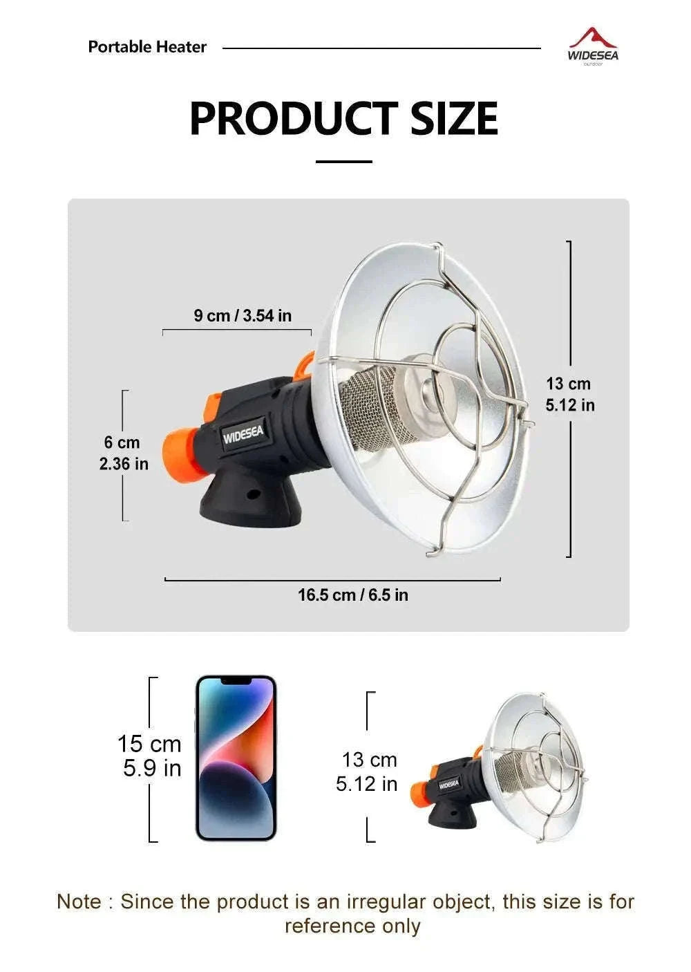 Portable Stainless Steel Camping Heater-WSHT-002