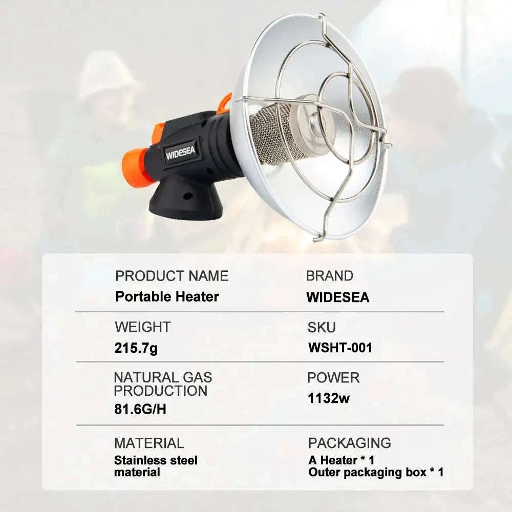Portable Stainless Steel Camping Heater-WSHT-002