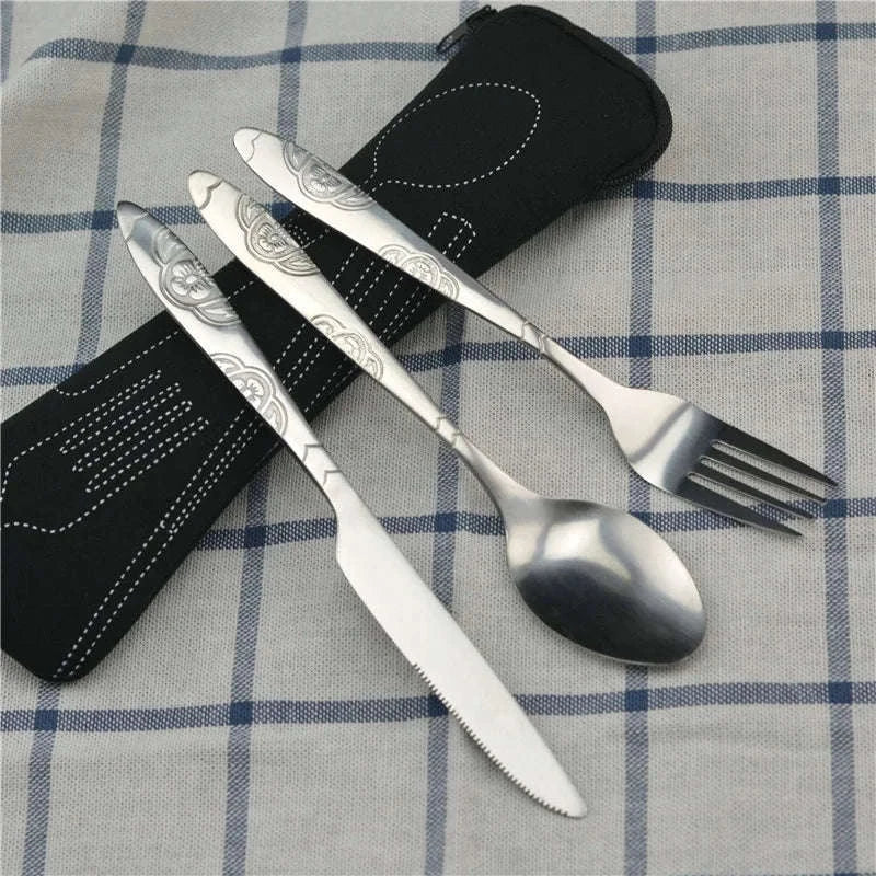 Portable Stainless Steel Travel Cutlery Set-2