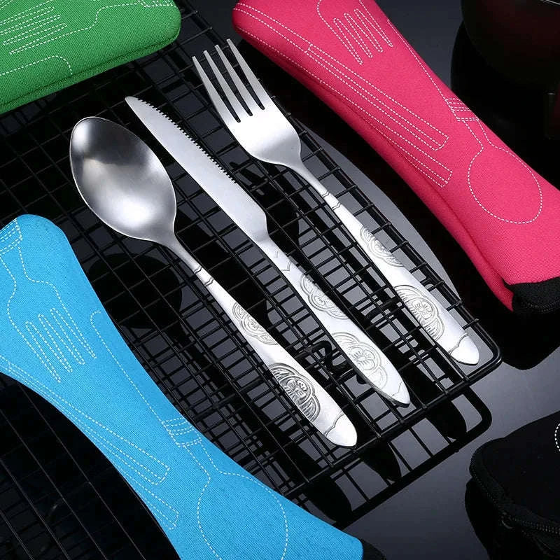 Portable Stainless Steel Travel Cutlery Set-2