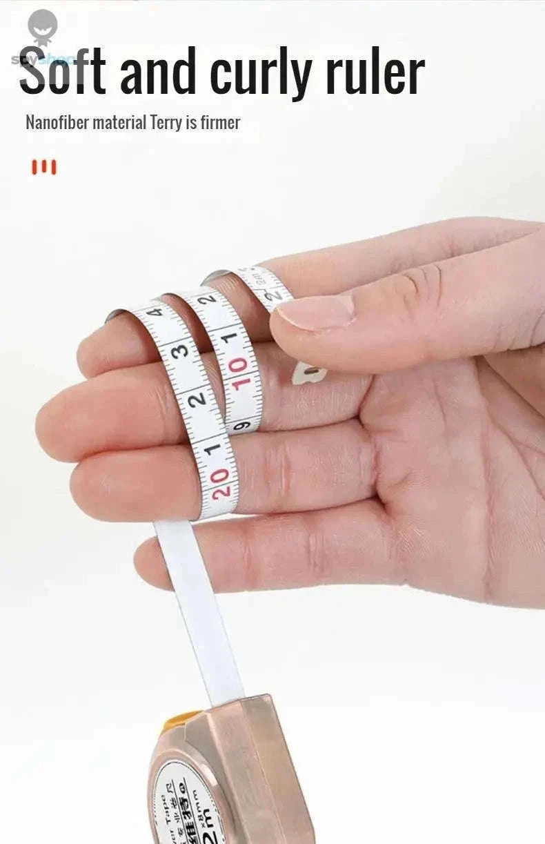 Portable Tape Measure Keychain for Everyday Precision-bronze-coloured 2m