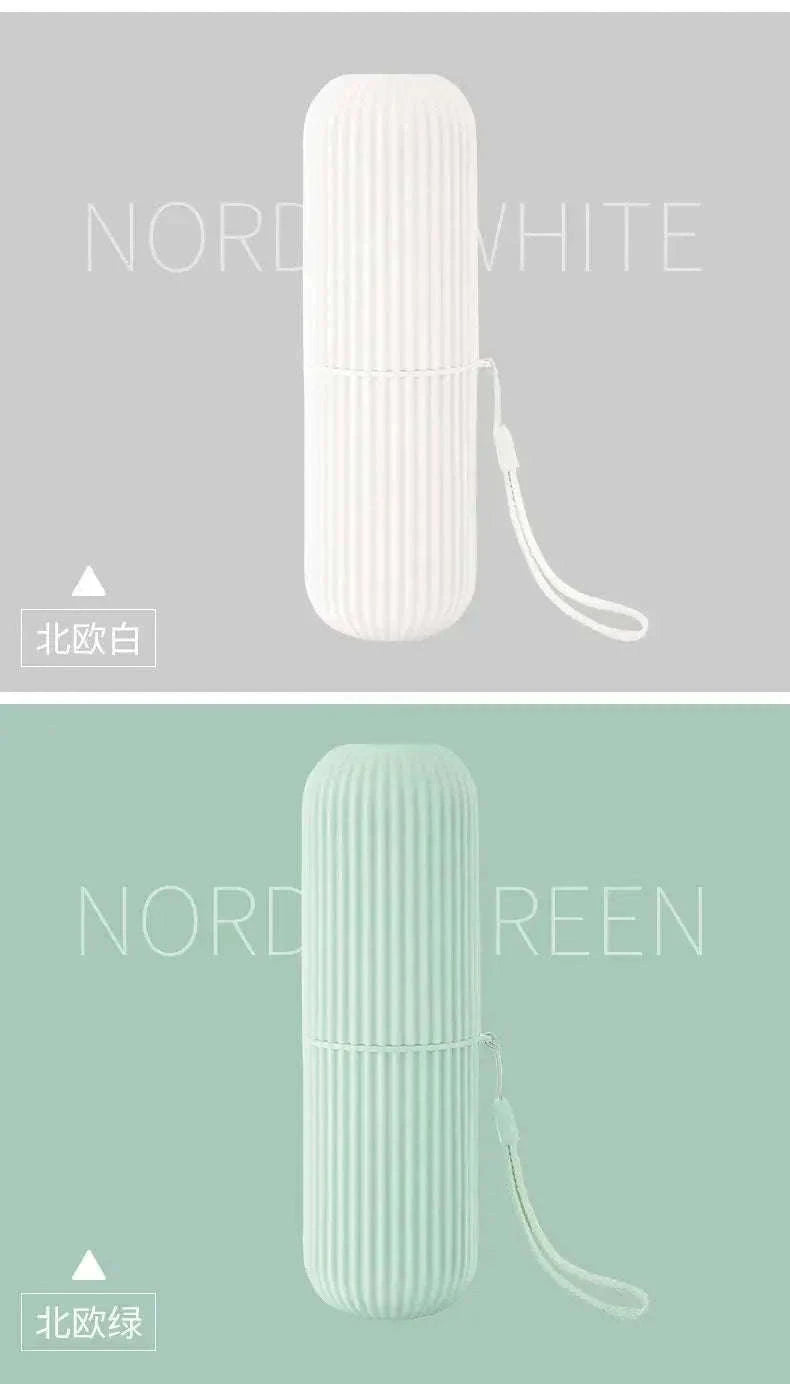 Portable Travel Toothbrush and Toothpaste Case with Ventilation-SKY BLUE