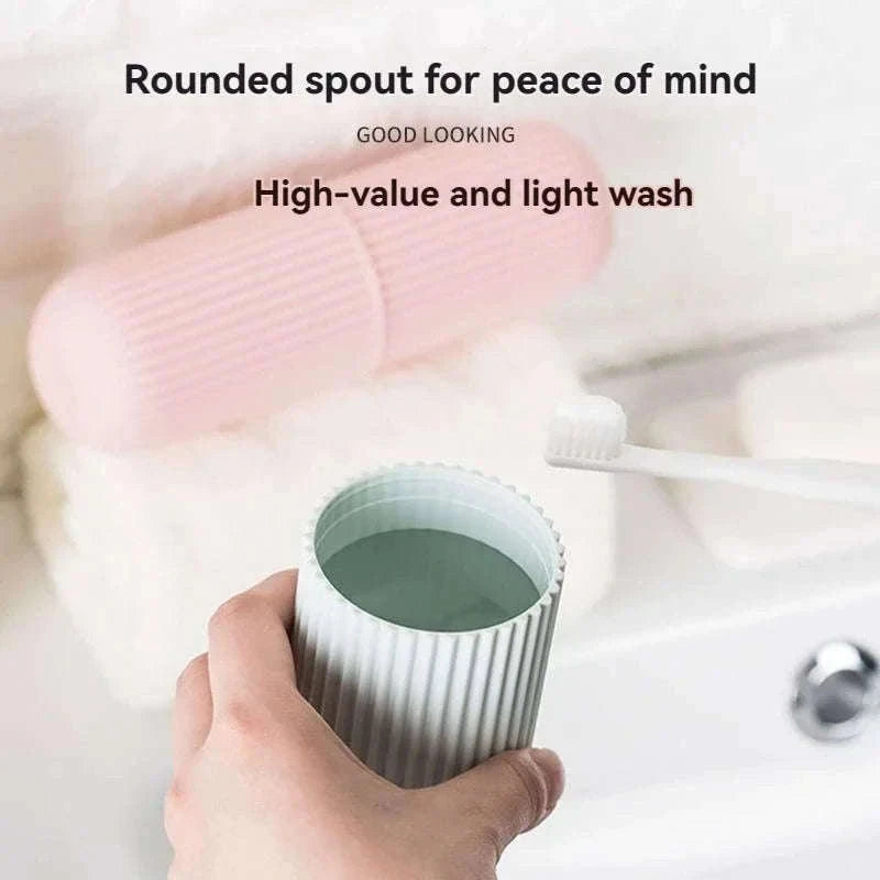 Portable Travel Toothbrush and Toothpaste Case with Ventilation-SKY BLUE
