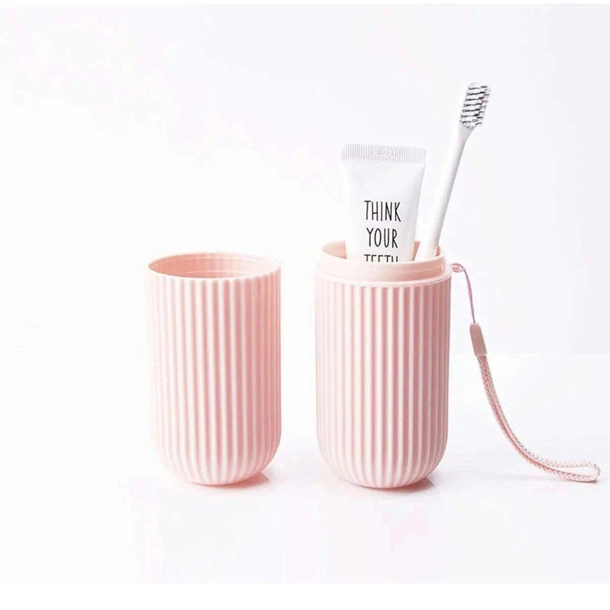 Portable Travel Toothbrush and Toothpaste Case with Ventilation-SKY BLUE