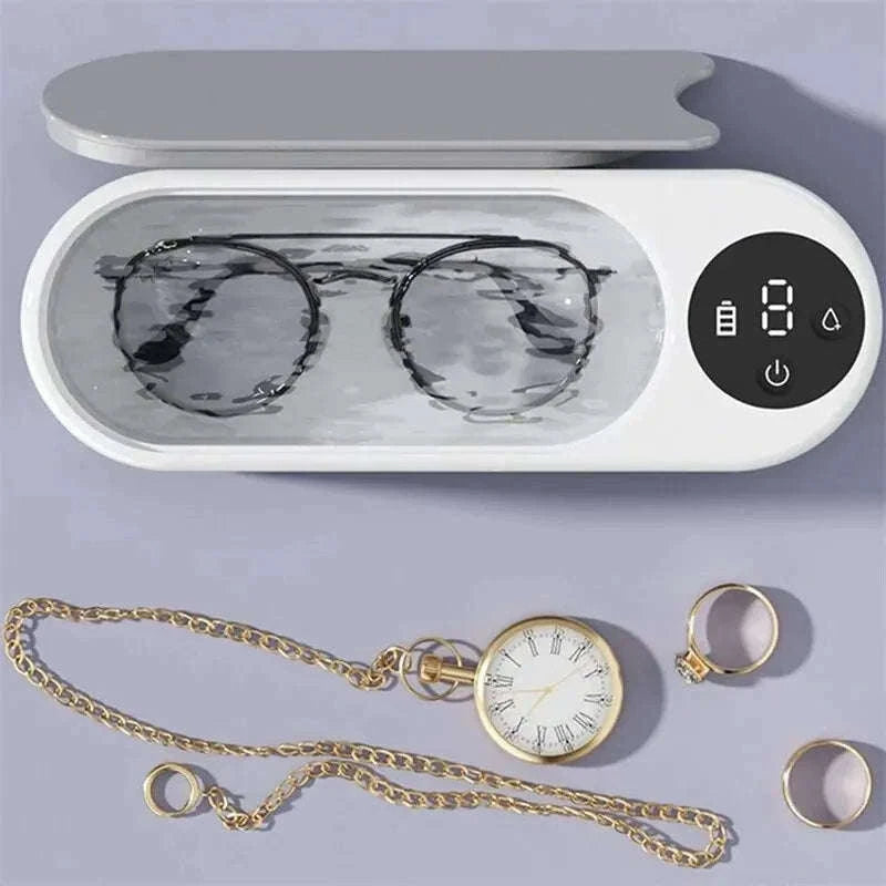 Portable Ultrasonic Cleaner for Jewelry, Glasses & Small Items-200654-display