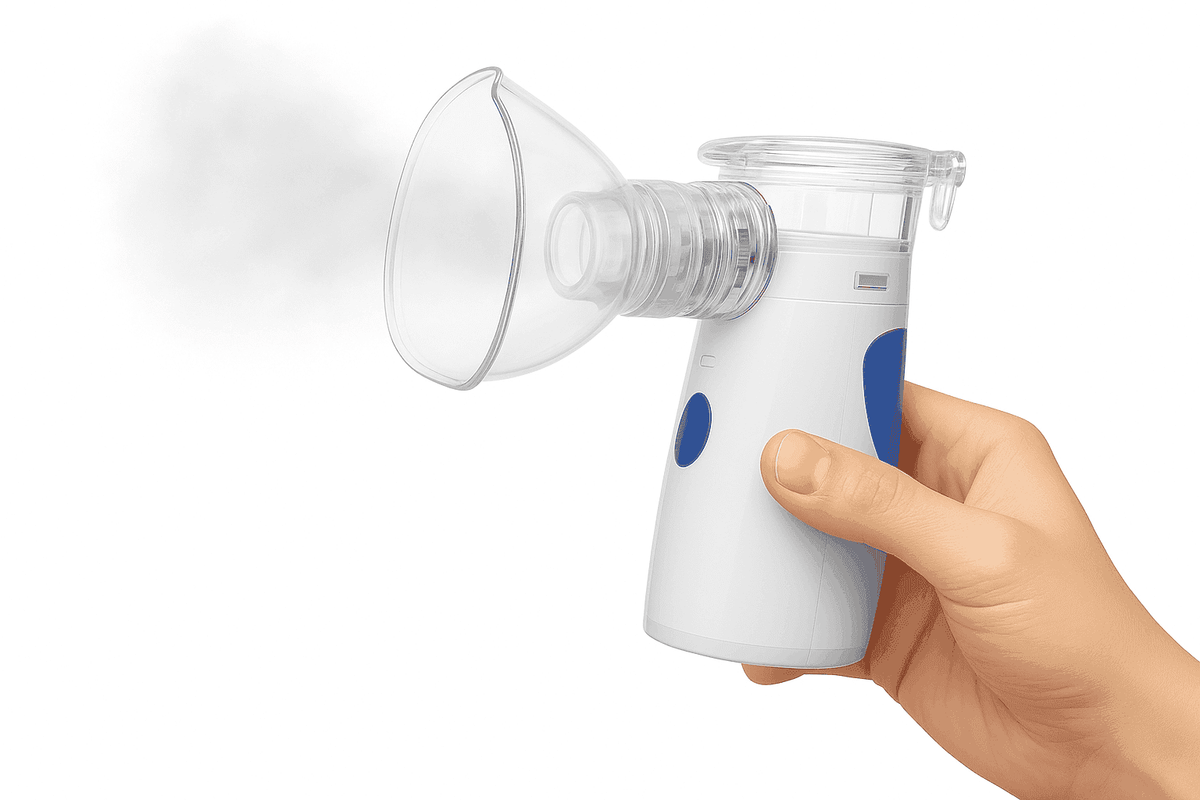 Portable Ultrasonic Mesh Nebulizer for Adults & Kids, Silent Handheld Inhaler-In-001-blue / China Mainland