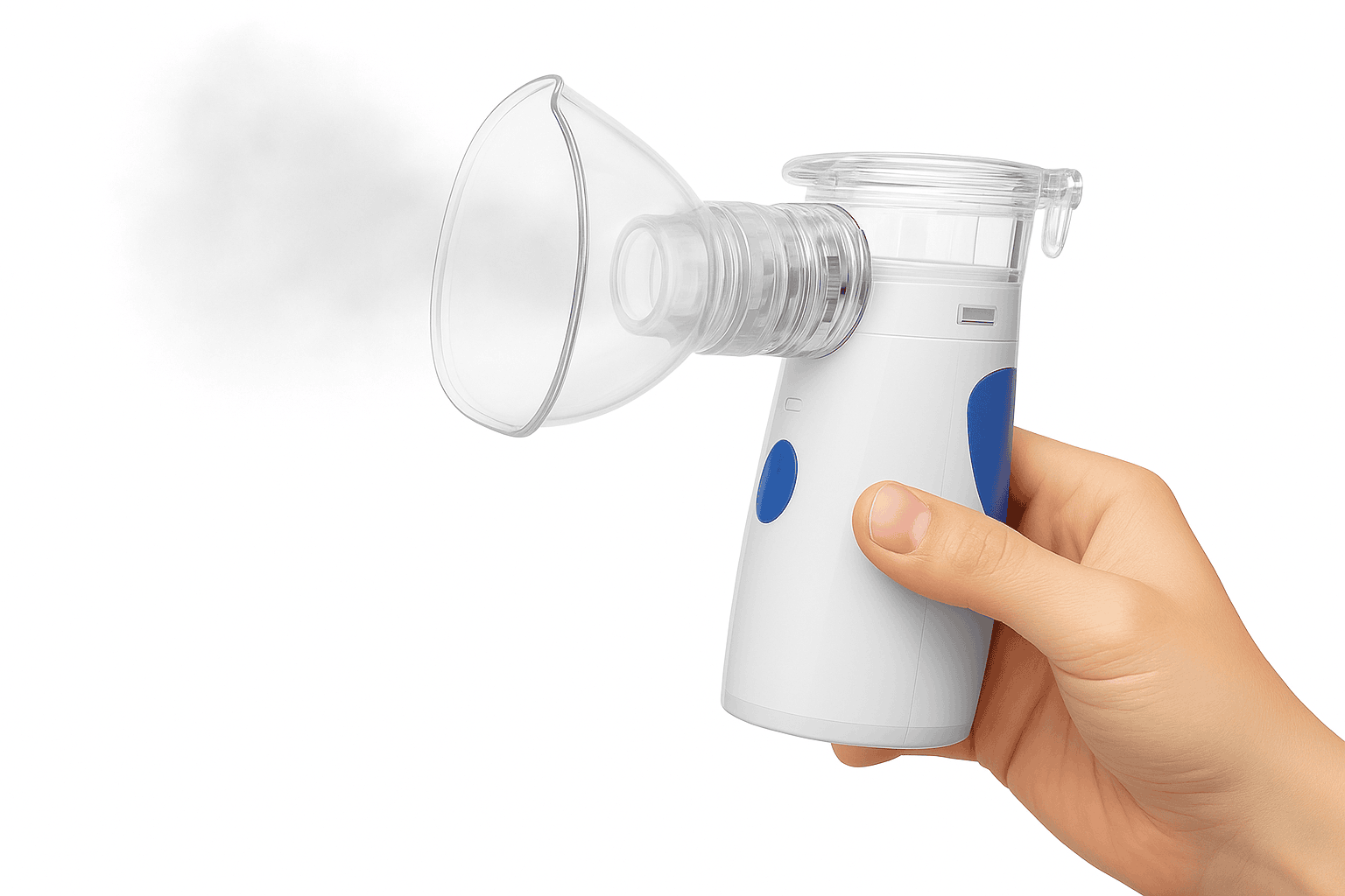 Portable Ultrasonic Mesh Nebulizer for Adults & Kids, Silent Handheld Inhaler-In-001-blue / China Mainland