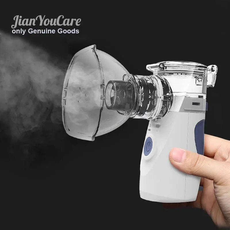 Portable Ultrasonic Mesh Nebulizer for Adults & Kids, Silent Handheld Inhaler-In-001-blue / Russian Federation