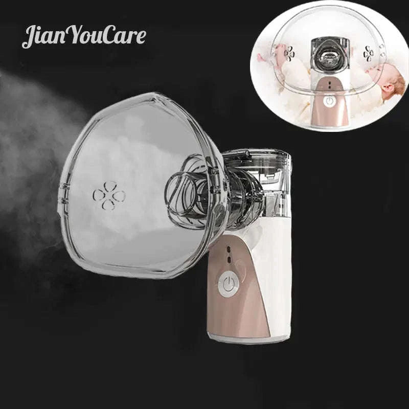 Portable Ultrasonic Mesh Nebulizer for Adults & Kids, Silent Handheld Inhaler-In-001-blue / Russian Federation