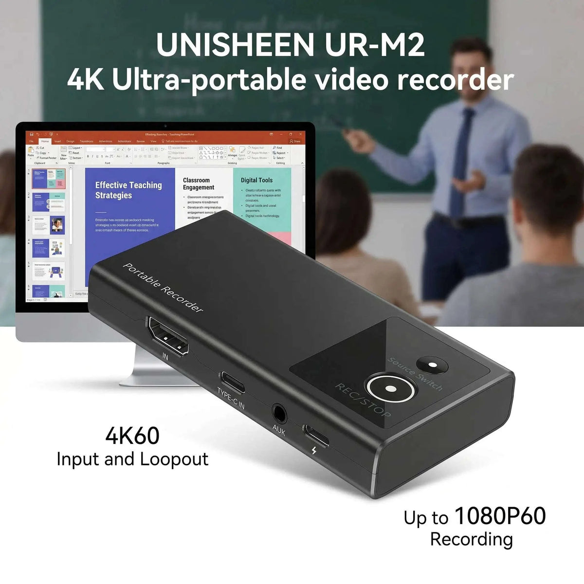 Portable Video Recorder Capture Box HDMI DisplayPort to MicroSD-China Mainland