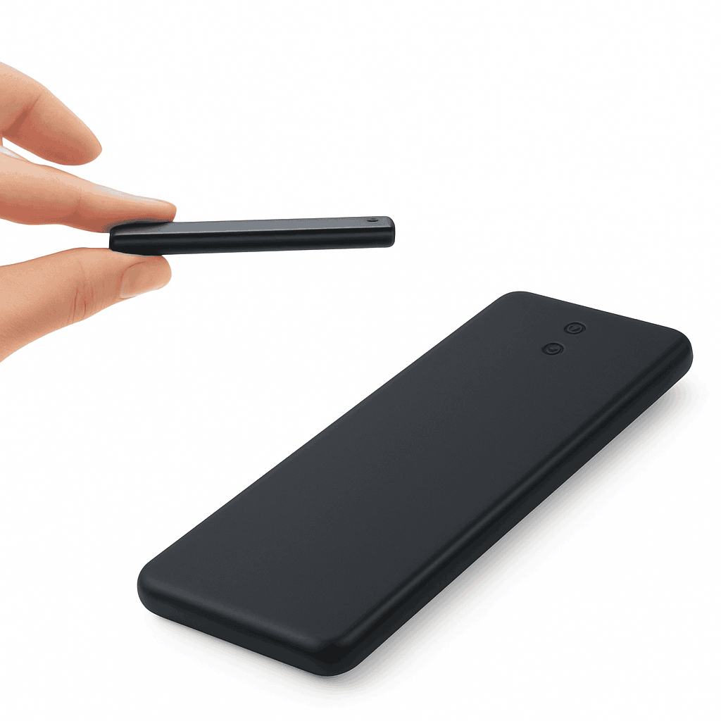 Portable Voice Recorder 192kbps WAV with 1100mAh Battery-black / 64 GB