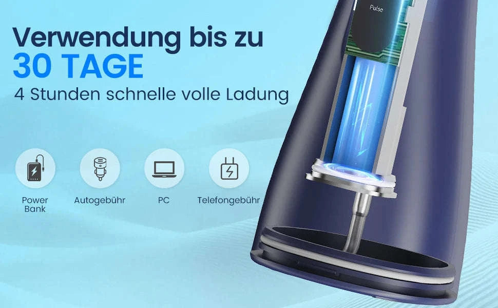 Portable Water Flosser with 5 Modes, 300ml Tank & 5 Tips-black / United States