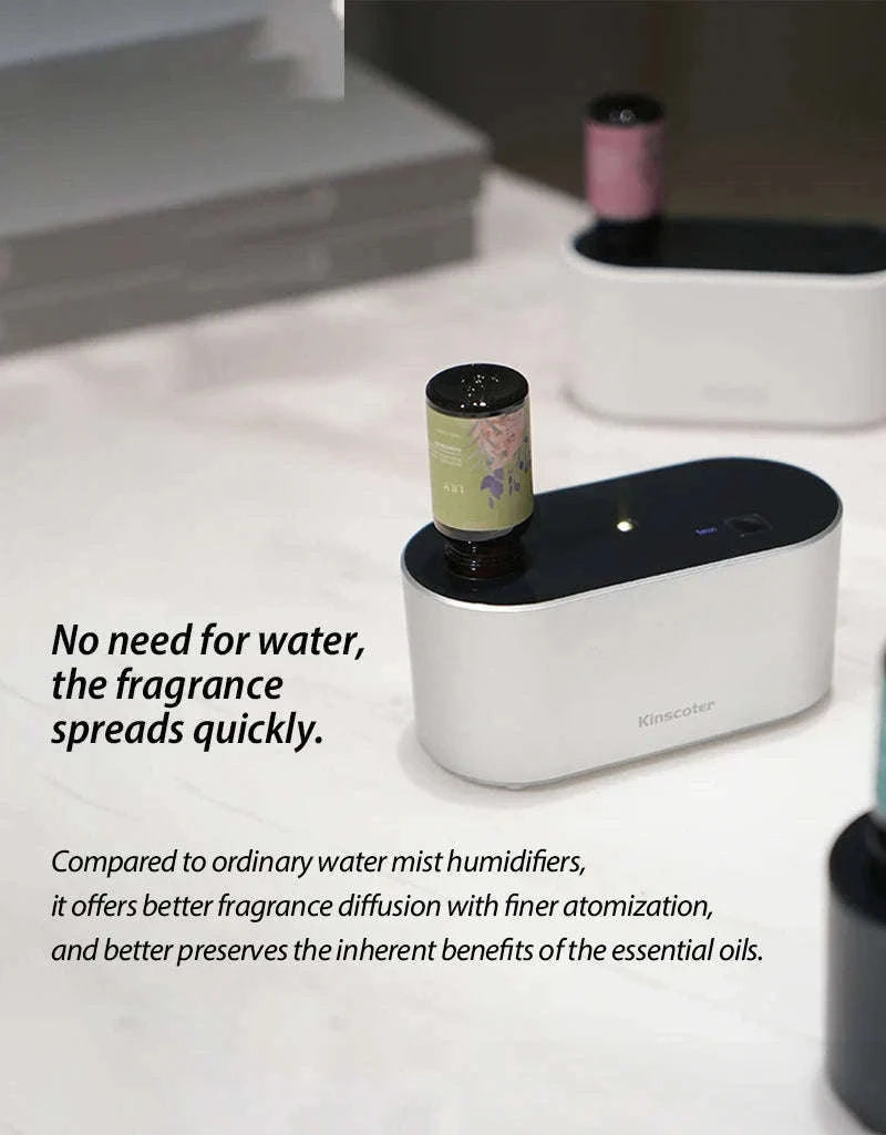 Portable Waterless Aroma Diffuser with 2000mAh Battery-Black