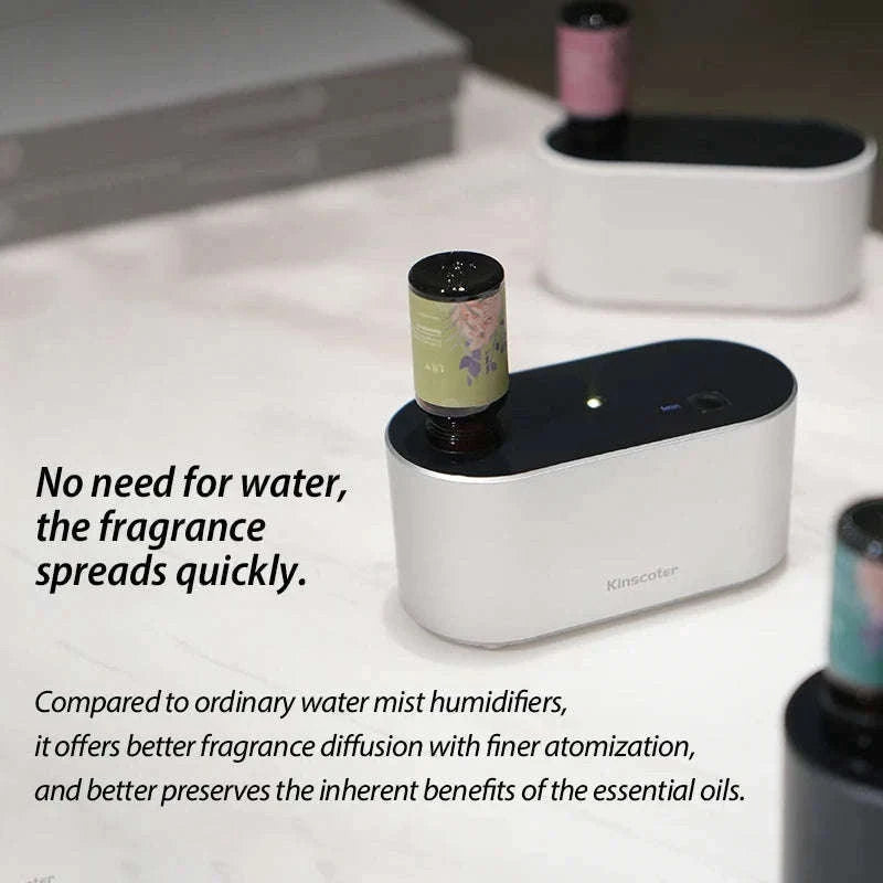 Portable Waterless Aroma Diffuser with 2000mAh Battery-Black