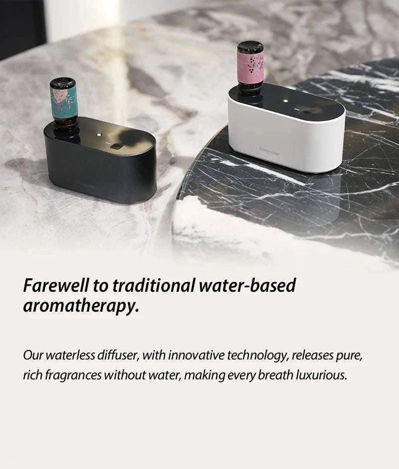 Portable Waterless Aroma Diffuser with 2000mAh Battery-Black