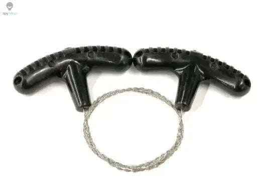 Portable Wire Saw for Camping, Survival, and Outdoor Cutting-Black