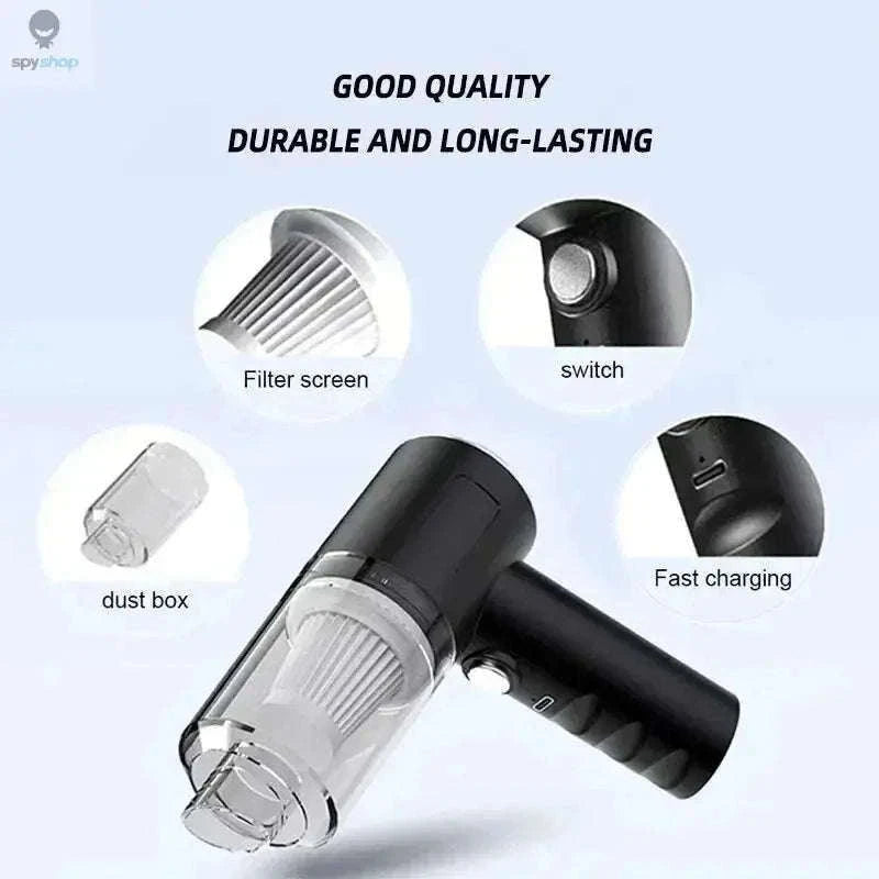 Portable Wireless Car Vacuum Cleaner for Fast, Easy Cleanups-Default Title