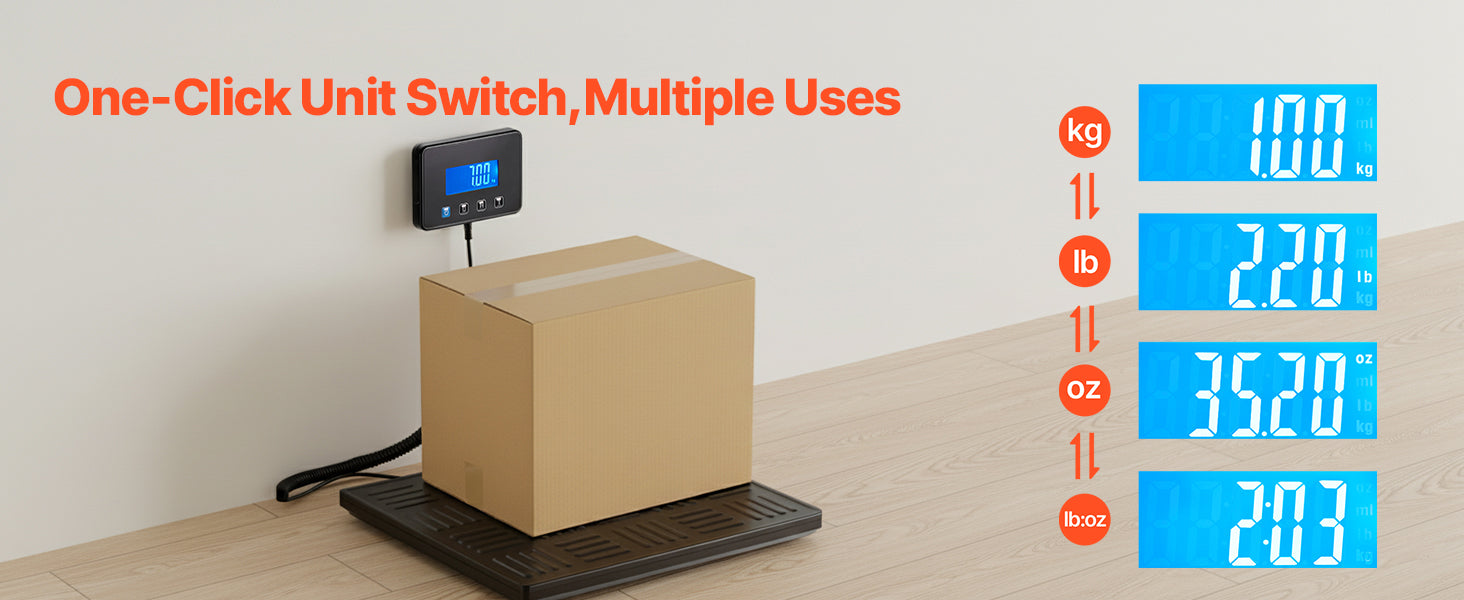 660 lb Digital Postal Scale with Dual Accuracy & Detachable Display