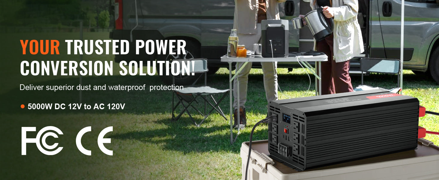 Inverter snage s modificiranim sinusnim valom 1500W–5000W za kućnu i putnu upotrebu